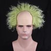 RightOn Green Wig with Bald Cap Costume Wig for Men and Women Short Curly Wig Green Wig Bald Cap Wigs for Cosplay Halloween
