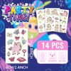 EMOME 140+ Styles Luminous Kids Tattoos, Temporary Tattoo Stickers Waterproof for Boys and Girls, Children Glow Party Favors Supplies Games (Unicorns)