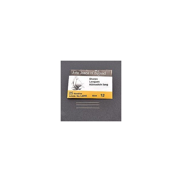 John James Sharp Beading Needles -Size 12, 25 Pack