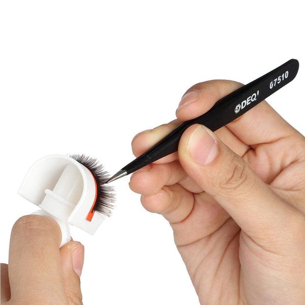 False Eyelash Glue Holder, U Shape Ring Strip Pallet Lashes Holder Makeup Tool for Eyelash Extensions 01 Ordinary U shaped Ring Cup