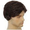 Salaibs Mens Brown Short Wigs Natural Fluffy Male Hair Wig Synthetic Heat Resistant Realistic Full Wig for Daily Use