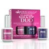 Americanails Gel Polish Base Coat & Top Coat Duo - Professional Salon Quality, Original Dual Cure Formula for Maximum Adhesion & Long Lasting Glossy Finish, Soak Off UV LED Fast Drying Gel (.5 oz)