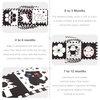DOOLMIN Black and White High Contrast Baby Cloth Book Toys,Baby Soft Books Age 0-6 Months,Baby Book for Brain Development in Newborns Aged 6-12 Months,Montessori Learning Toys for Infants (Beetle)