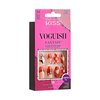KISS Voguish Fantasy Halloween Nails, Orange, Medium Length, Coffin Shape, Pink Gel Nail Glue (2g), Mini Nail File, Manicure Stick, & 28 Fake Nails