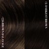 YoungSee 150G Clip in Hair Extension Real Human Hair Balayage Hair Extensions Clip ins Dark Brown Mix Medium Brown Highlights Brown Balayage Thick Human Hair Clip in Extensions 22Inch 7Pcs