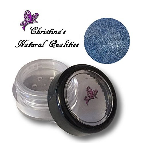 Christina's Natural Qualities All Natural Mineral Powder Pearl Blue Eye Color (Eyeshadow) - Moody Blue