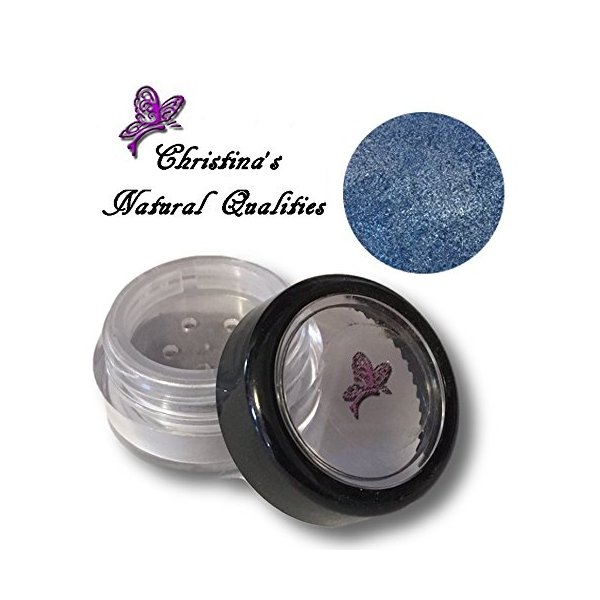 Christina's Natural Qualities All Natural Mineral Powder Pearl Blue Eye Color (Eyeshadow) - Moody Blue