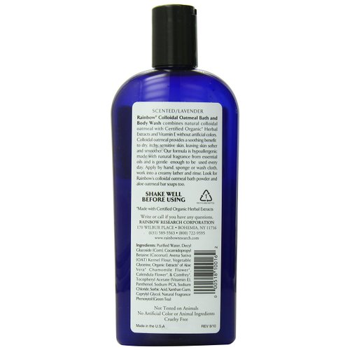 Rainbow Research Colloidal Oatmeal Bath & Body Wash, Lavender Scent - 12 Oz