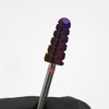 Fasaki VOLCANO 3XC Tungsten Carbide Nail Drill Bits 3/32 - Fastest Safety Remove Acrylic, Hard Gel, Save Time Long-Lasting Nail Drill Bits With Purple Coarse Cover