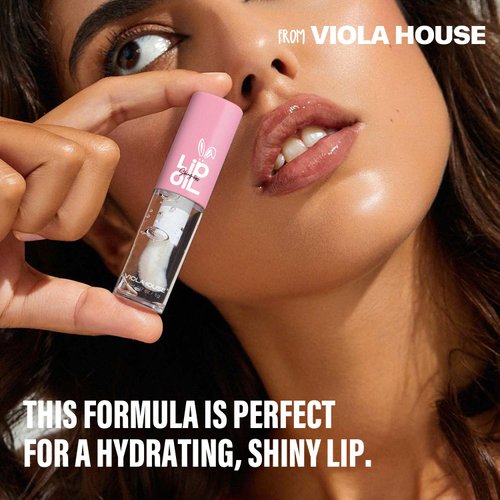 VIOLA HOUSE Lip Oil, Moisturizing Lip Gloss, Clear Moisturizing Lip Oil, for Fuller, Moisturized Lips. (Mint)