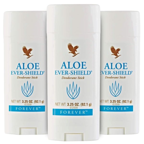 Forever Living Aloe Ever Shield - Natural Deodorant, Aluminum Free Deodorant for Men & Women, Soothes Skin All Day Long, Feeling fresh and clean, Anti Perspiration Deodorant Men and Women, 3 Packs