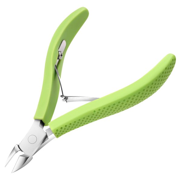 TEAORB Cuticle Trimmer, Professional Nail Cuticle Cutter, Stainless Steel Cuticle Remover Nippers with Non-Slip silicone handle, Manicure Tools for Nail Care，Cuticle Clipper for nails Dead Skin.