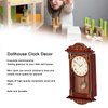 Mini Dollhouse Wall Clock 1:12 Miniature Alarm Clock for Doll House Decoration DIY Craft Minihouse Accessories