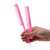 Allegro Combs Rat Rail And Barber Comb Stylist Combs Set Rattail Styling Parting Comb Hair Stylist Tail Comb Men Combs Women Combs Kids Comb Fresh Color 2 Pc. (Fresh Pink)