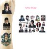 Wednesday Addams Party Supplies, 108 Pack Wednesday Merchandise Party Favors - 12 Bracelets, 1 Bracelet，12 Keychains, 12 Button Pins, 1 Tattoo Sticker Set of 70 Stickers for Fans