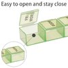 kiniza Small Weekly Pill Organizer, 3 Times a Day 7 Day Pill Box Pill Holder Compartments Moisture-Proof Pill Case,Portable Travel Friendly Pill Case for Supplements, Vitamin, Medication