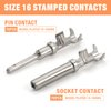 IWISS Deutsch DT Series Connector Assortment, Size 16 Stamped Contacts, Waterproof Automotive Electrical Connectors, 188 Pieces