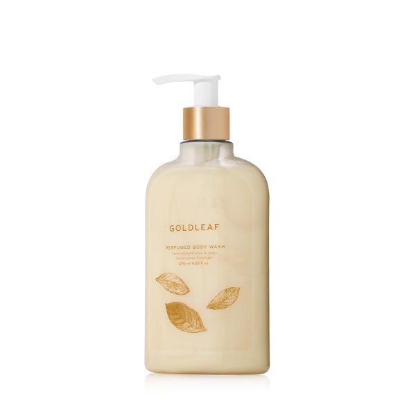 Thymes - Goldleaf Perfumed Body Wash with Pump - Luxury Floral Shower Gel for Women - 9.25 fl oz