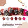 Morovan Gel Nail Polish Set: 6 Colors Glitter Gel Polish Sliver Gold Pink Nail Polish Gel Starter Kit Soak Off Curing Required Sparkle Glitter Gel Nail Polish Colors For DIY Home Salon