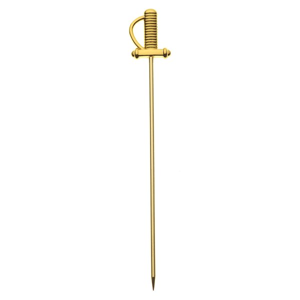 Barfly Cocktail Picks, Sword, Gold Plated, 4.5", Set of 12