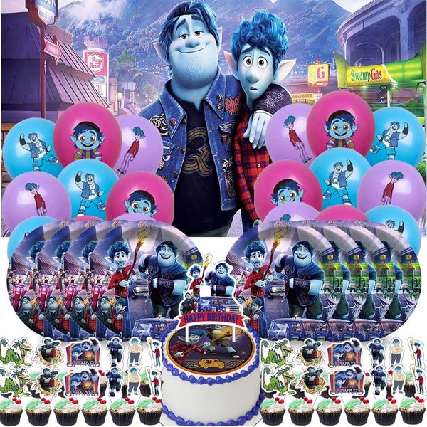 Onward Party Decorations Supplies Magic Birthday Cake Topper Balloons Backdrop Banner