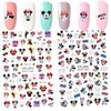 2 Pieces 3D Cartoon Mouse Nail Stickers Cute Kawaii Cartoon Nail Stikers Self-Adhesive Nail Decals for Women Girls Kids Nail Art Stickers (75+Decals)