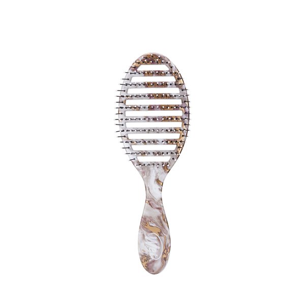 Wet Brush Speed Dry Hair Brush - Bronze (Metallic Marble) - Vented Design and Ultra Soft HeatFlex Bristles Are Blow Dry Safe With Ergonomic Handle Manages Tangle and Uncontrollable Hair - Pain-Free