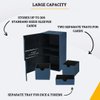 Card Guardian - Premium Double Deck Box (Blue) for 200+ cards Trading Card Games TCG Perfect for Magic the gathering (MTG), Commander Deck, Yugioh Deck Box, Sports Card Storage Boxes