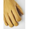 Hestra Work Gloves: Goat Drivers Durable Leather Gloves, Tan, 9