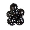 Efavormart 25 Pack | 12" Black and White Fun Polka Dot Latex Party Balloons