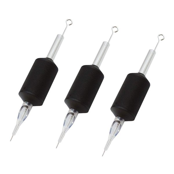 Needlehouse 1inch tattoo needles tube combo 1209RL 20pcs disposable tattoo needles tube grips round liner