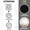 Sioloc Soft Knot Ball Pillows,Round Throw Pillow Cushion Home Decoration Plush Pillow,Throw Knotted Pillow Handmade Round Plush Pillow（10.6inches,Black）