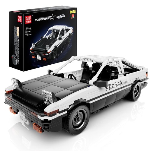 Mould King AE86 Initial D Car Building Sets, Sports Cars Pull Back Vehicles Toy, 15064 Collectible Model Car Kits, Speed Champion Car Building Blocks Toys for 8+ Kids and Adults