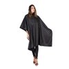 Betty Dain Signature Cosmix Coloring/Styling Cape with Chemical-Proof Panel, Lightweight, Chemical Resistant Fabric, Embossed Pattern, Snap Closure at Neck, Generous 54 x 60 Inch Size, Black