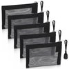 WLLHYF 5 Pack Mini Zipper Mesh Bags 3 x 4.5 Inch Nylon Makeup Organizer Portable Travel Cosmetic Pouch Kit Beauty Accessories Holder Bag Storage Coin Purse for Small Items Key Lipstick Credit Card