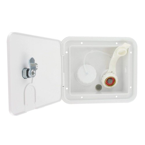 Valterra White Gravity/City Water Hatch Fill Dish Lock Keys RV Trailer
