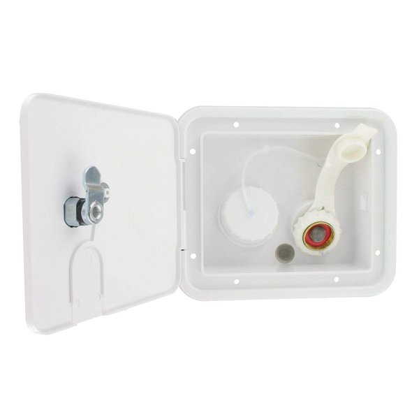 Valterra White Gravity/City Water Hatch Fill Dish Lock Keys RV Trailer