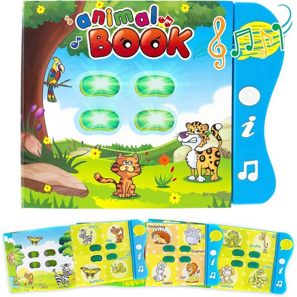 Animal Sounds Book: One Year Old Toys, Books for Toddlers, Books for 2 Year Olds | See and Say Learning | Kids Books 1-3 | Essential Learning Toys for 1+ Year Old