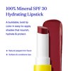 Supergoop! Lipshade 100% Mineral SPF 30 Hydrating Lipstick, Love You More (Raisin Plum) - Buildable, Bold Lip Color - Nourishes, Hydrates & Protects Lips - Natural Peppermint Flavor