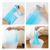 Trash Bags,4 Gallon Handle Tie Small Garbage Bags For Office, Kitchen,Bedroom Waste Bin,Colorful Portable Strong Rubbish Bags,wastebasket bag,100 Counts