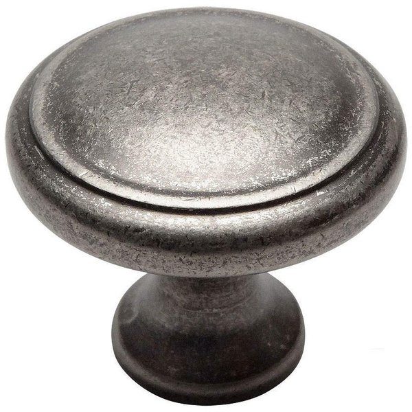 Cosmas 10 Pack 5982WN Weathered Nickel Cabinet Hardware Round Knob - 1-1/8" Diameter