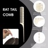 MengduxdImportedDouble-Sided With Graduated Comb 3Piece set, Including Rat-tail Comb, WideTooth Comb, And FineTooth And WideTooth Double Comb, Men's and Women's Hair Combs