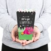 Let's Go Glamping - Camp Glamp Party or Birthday Party Favor Popcorn Treat Boxes - Set of 12