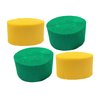 Green and Gold Yellow Crepe Paper Streamers (2 Rolls Each Color), 290 Feet Total, Made in USA