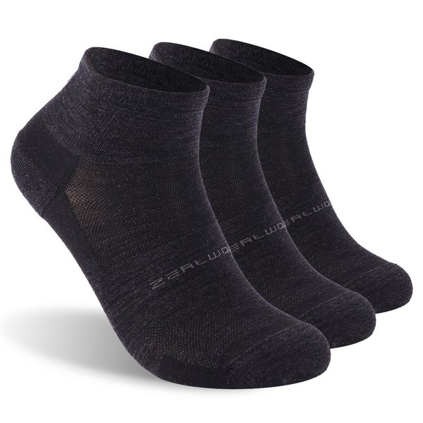 Low Cut Running Socks ZEALWOOD Women Merino Wool Socks Ultra-Comfortable Moisture Wicking Low Cut Wool Socks Fast Dry Mens Ankle Socks For Women Athltic Cycling Socks Gifts for Men Mom Dad Gifts