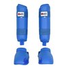 Karate Shin Instep Martial Arts Padded Shin Guards Protectors Sparring Taekwondo Training Pads (Blue, XL)