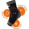 NeoAlly Copper Ankle Support Brace Compression Sleeve with Silicone Gel Reduce Foot Swelling Pain Relief from Plantar Fasciitis and Achilles Tendon (Medium - 1 Pair)