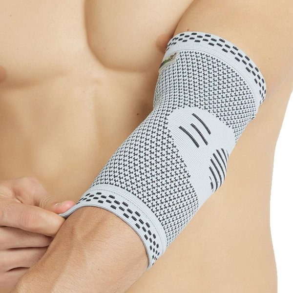 NeoTech Care Elbow Support Brace - Breathable - Men, Women, Right or Left - Gray (Size M, 1 Unit)