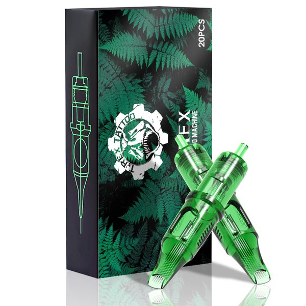Ambition TREX Cartridges #12 Standard 15RM Disposable Tattoo Needles 15 Curved Magnum Medium Taper 1215RM 20Pcs for Rotary Tattoo Machine Supply