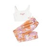 SOLY HUX Girl's 2 Piece Outfits Letter Crop Top and Pant Sets Cute Clothes Fashion 2023 Multicoloured 11-12Y